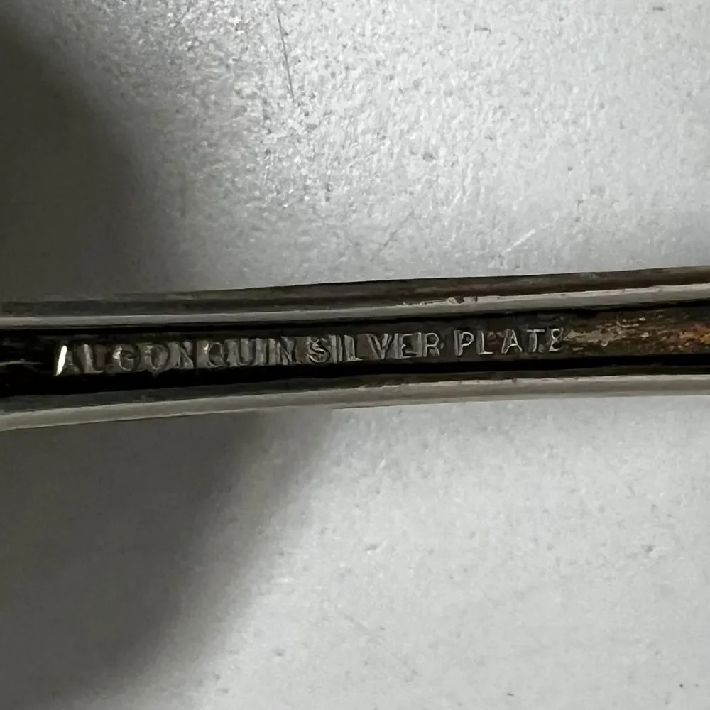 Vintage Algonquin Silver Plate Ladle Spoon Ornate Handle Serving Piece